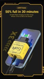 ⁦• شاحن USB-C بقوة 120 واط - شاحن سريع GaN مع تقنية PD⁩ - الصورة ⁦4⁩